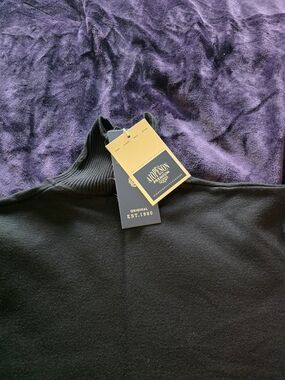 Anderson Premium Goods Men's Black Mock Turtleneck Sweater | NWT | Classic Knit
